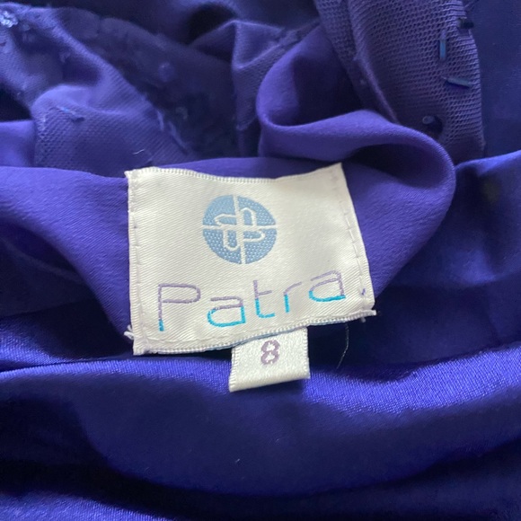 Beautiful Patra Purple Sleeveless Evening Dress.              Size 8 - Picture 7 of 11